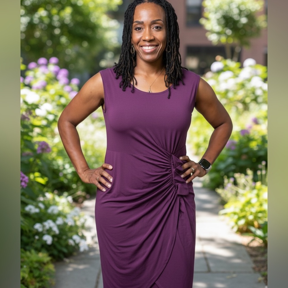 American living Purple Sleeveless Dress